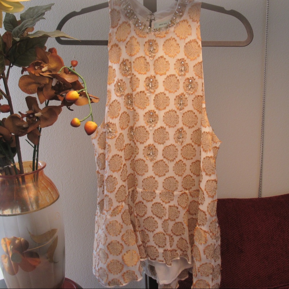 Luxury Gold / Crystal mini Dress